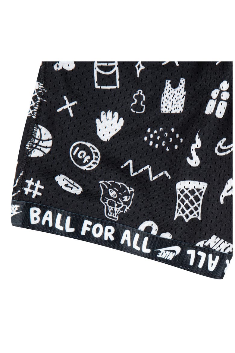 Kids' Basketball Shorts, Alternate, color, BLACK