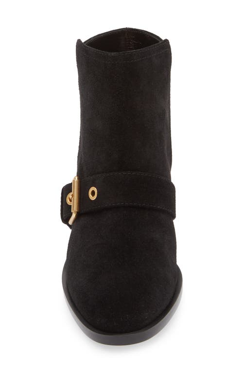 Gianvito Rossi Buckle Bootie In Black Nero