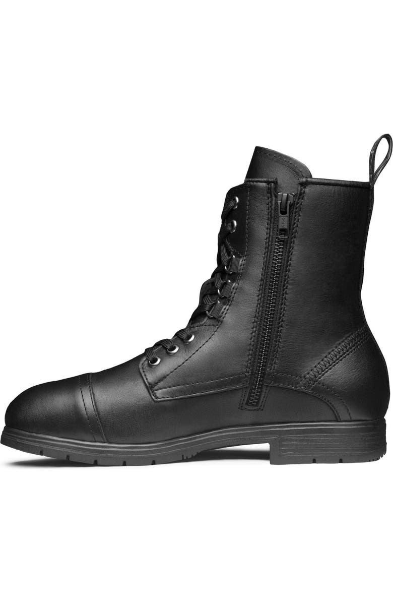 Xena Workwear Spice Steel Toe Lace Up Zip Safety Boot, Alternate, color, Black