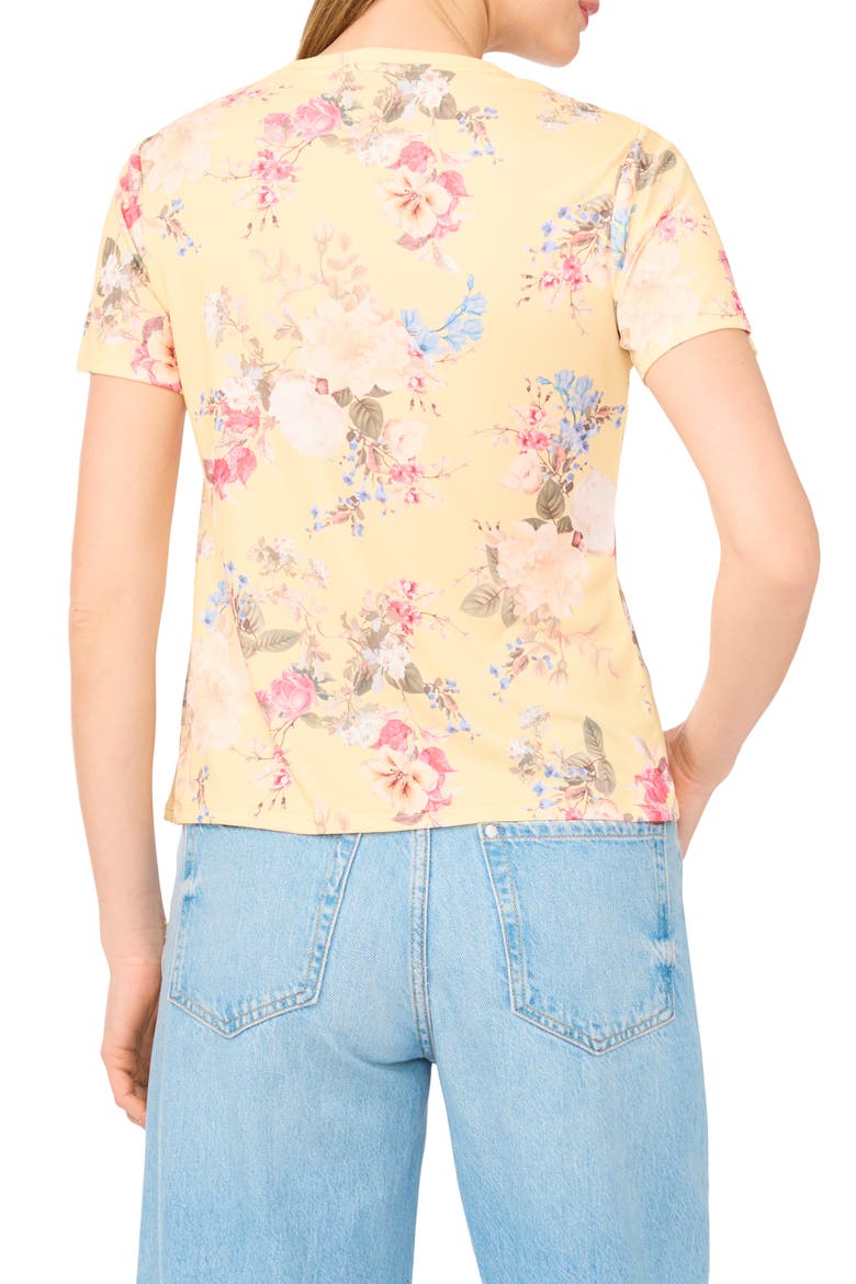 Print Crewneck T-Shirt, Alternate, color, LEMON CREAM