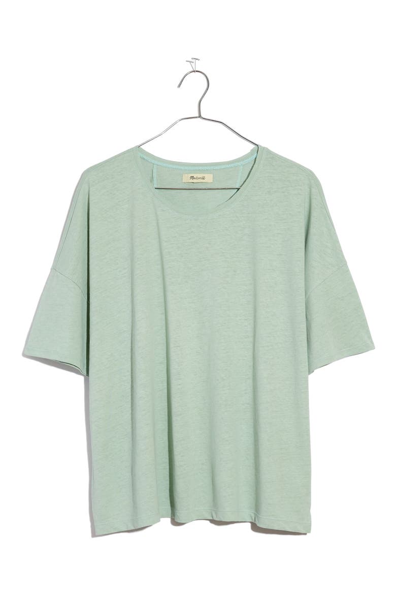 Raw Edge Hangout T-Shirt, Main, color, SAGE MIST