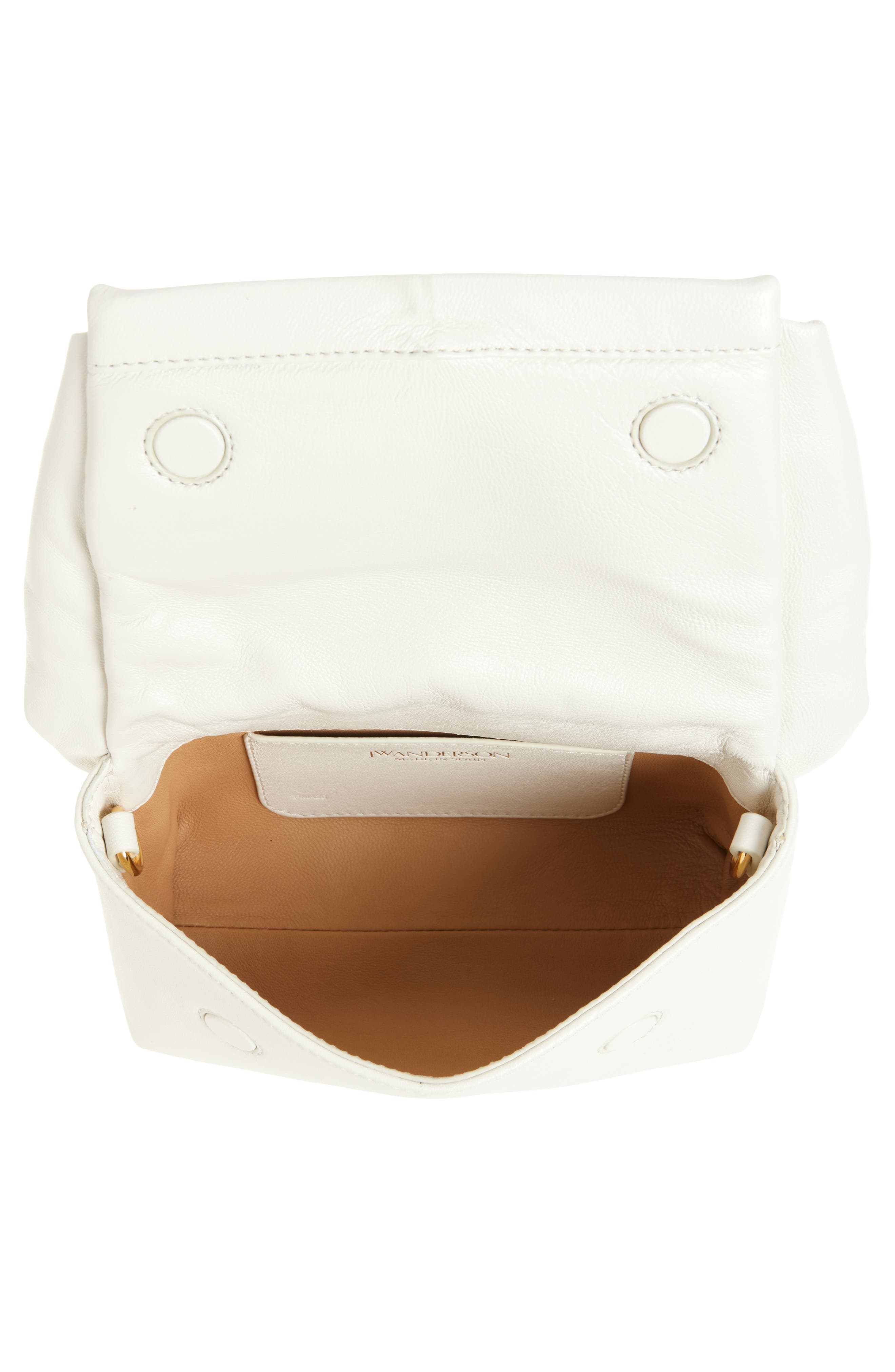 Small Twister Leather Crossbody Bag, Alternate, color, 002 OFF WHITE
