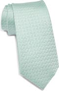 Calvin Klein Foster Grid Jacquard Tie