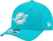 New Era Men's New Era Aqua Miami Dolphins Team Collection 9FORTY M-Crown Adjustable Hat