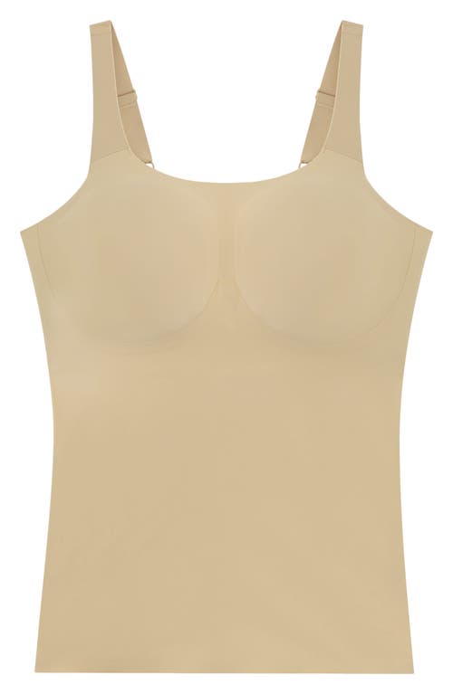 Evelyn & Bobbie Structured Scoop Shaper Camisole In Neutral
