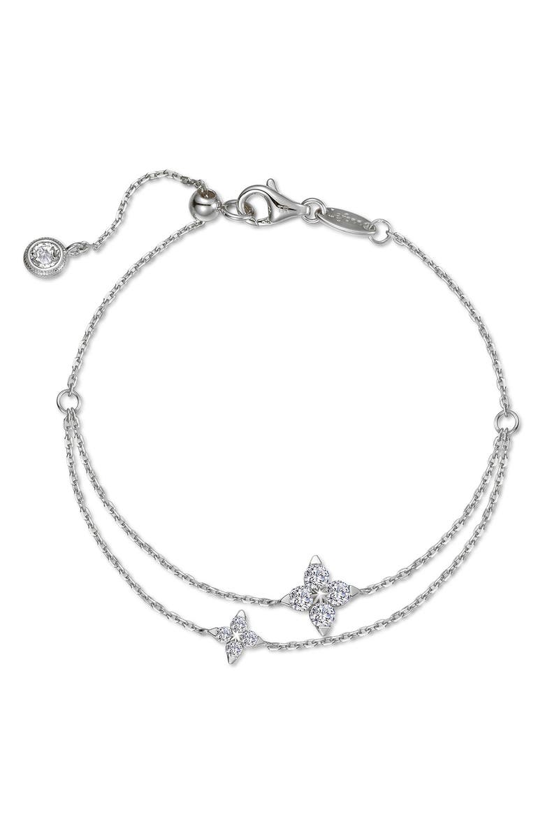 Lafonn Trillium Simulated Diamond Station Bracelet, Main, color,