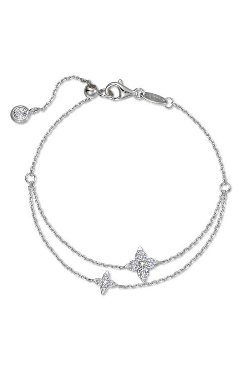 Trillium Simulated Diamond Station Bracelet