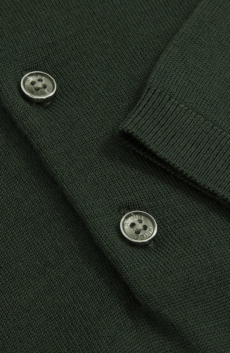 Reiss Manor Merino Wool Polo, Alternate, color, Kale Green