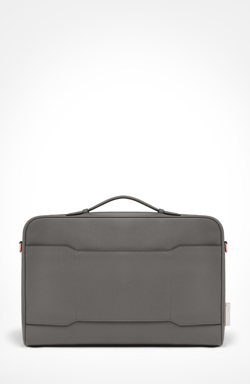 Aviteur Cristallo Soft Laptop Briefcase In Gray