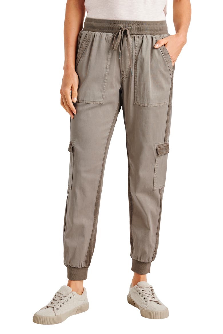Jaclyn Drawstring Waist Joggers, Main, color, TAWNY