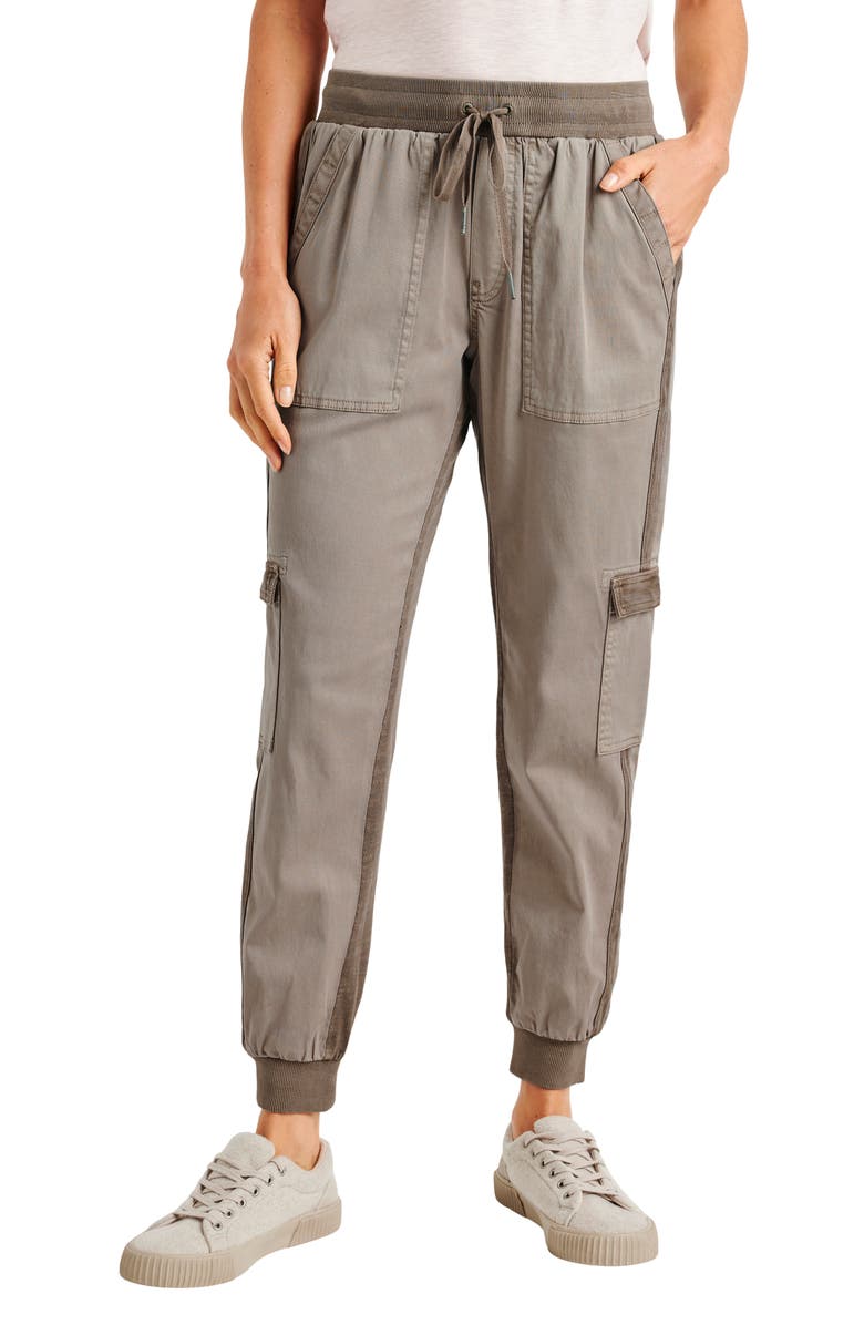 Splendid Jaclyn Drawstring Waist Joggers, Main, color, Tawny