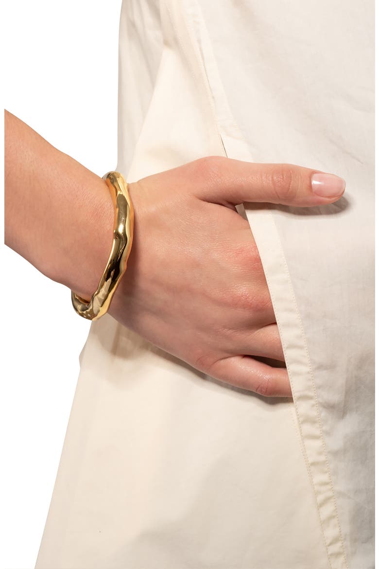 Molten Bangle Bracelet, Alternate, color, GOLD