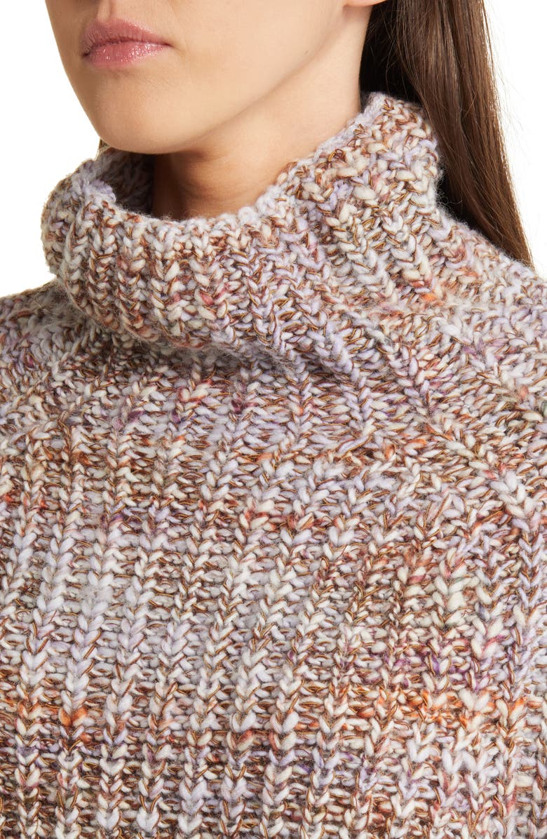 rag & bone Daphne Marled Funnel Neck Sweater, Alternate, color, 