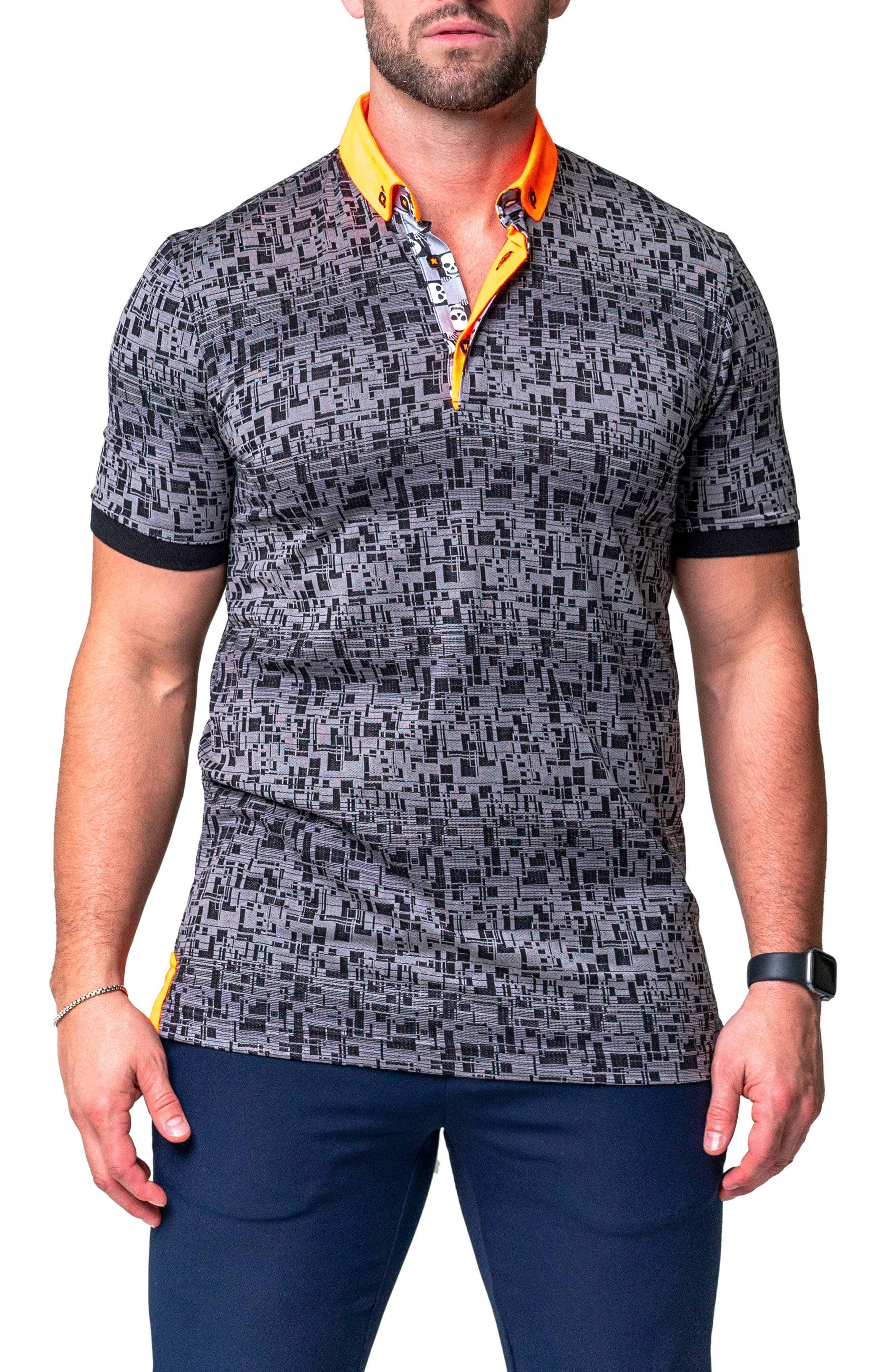 Maceoo Mozartraw Black Jersey Polo