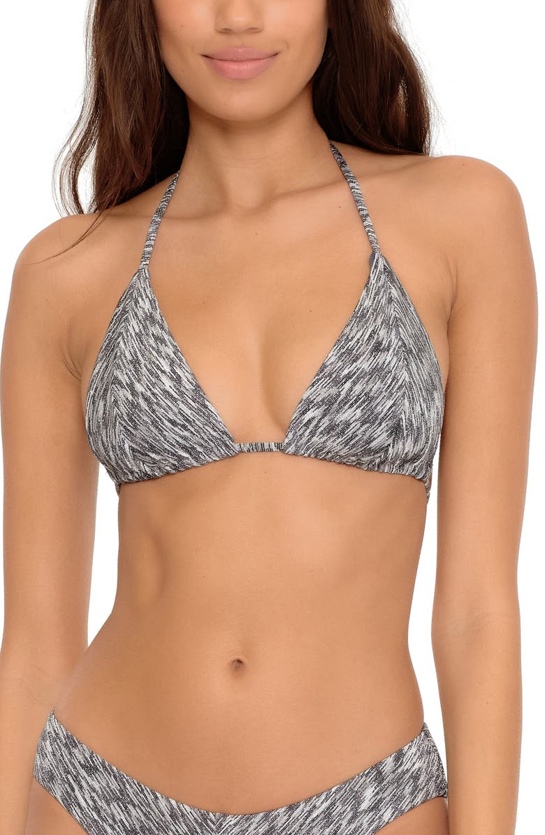 Becca Triangle Bikini Top, Main, color, 