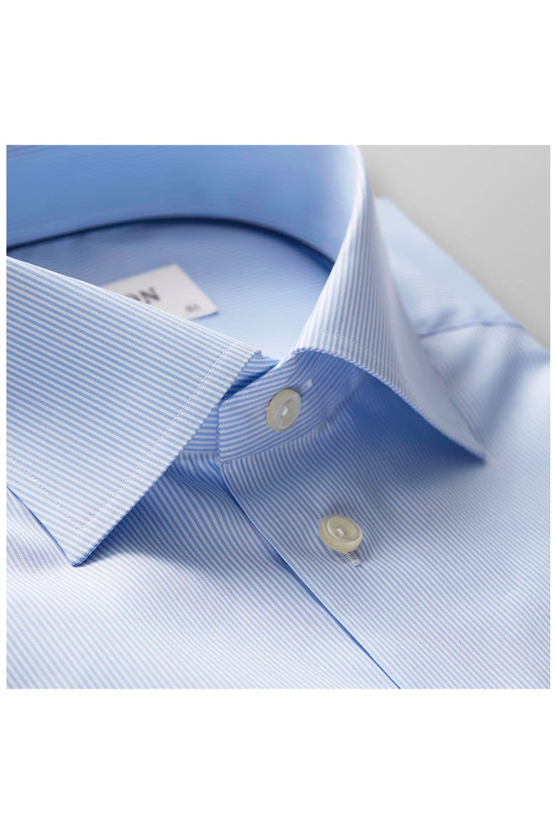 Contemporary Fit Stripe Dress Shirt, Alternate, color, LIGHT BLUE