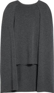 TOTEME Cashmere Crewneck Cape Sweater