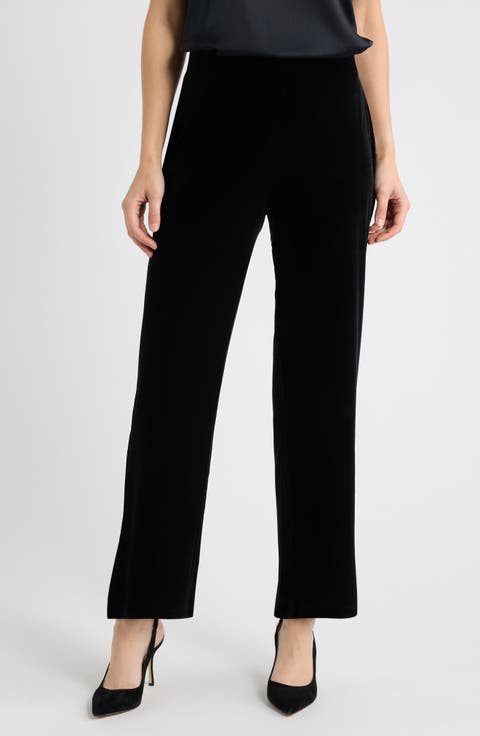 Pull-On Wide Leg Pants