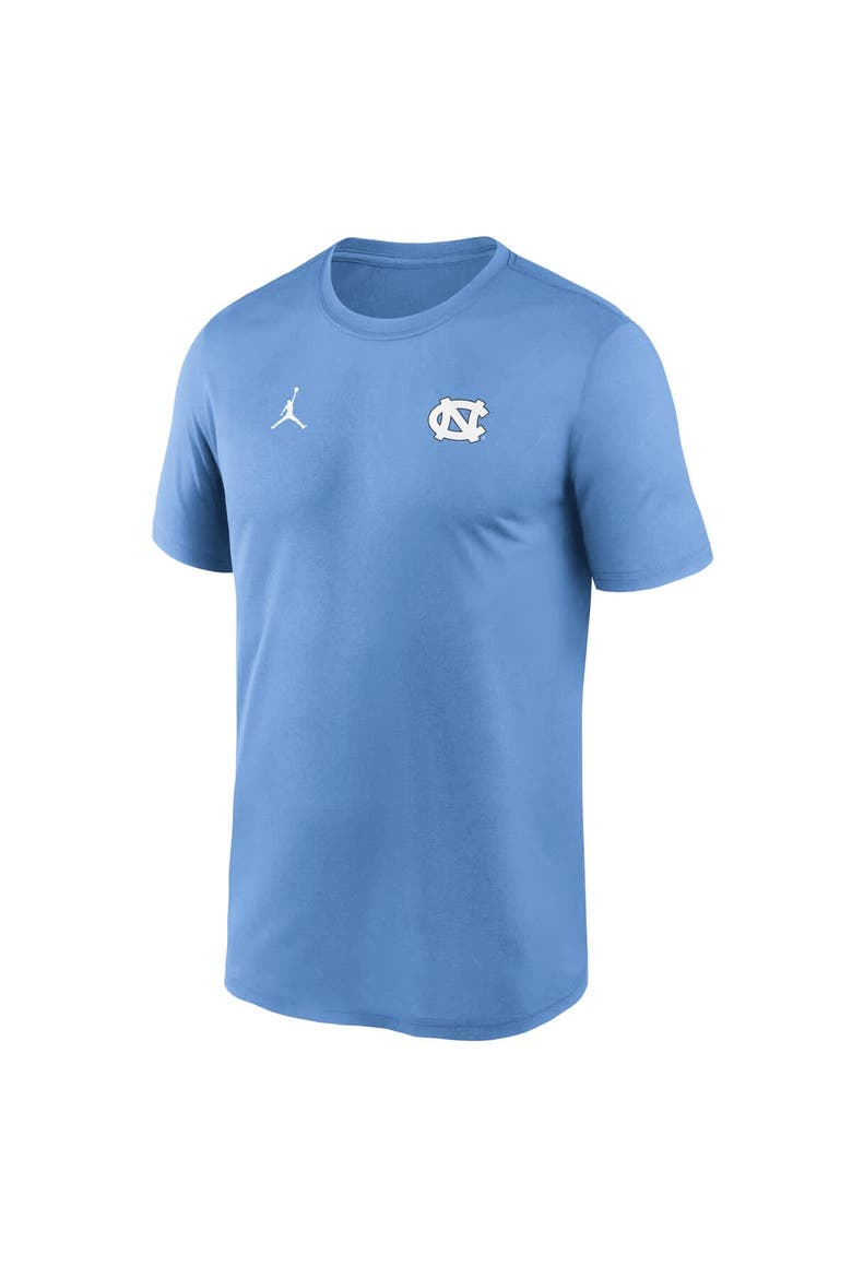 Men's Jordan Brand Carolina Blue North Carolina Tar Heels 2025 Sideline Small Logo Legend Performance T-Shirt, Alternate, color, Light Blue