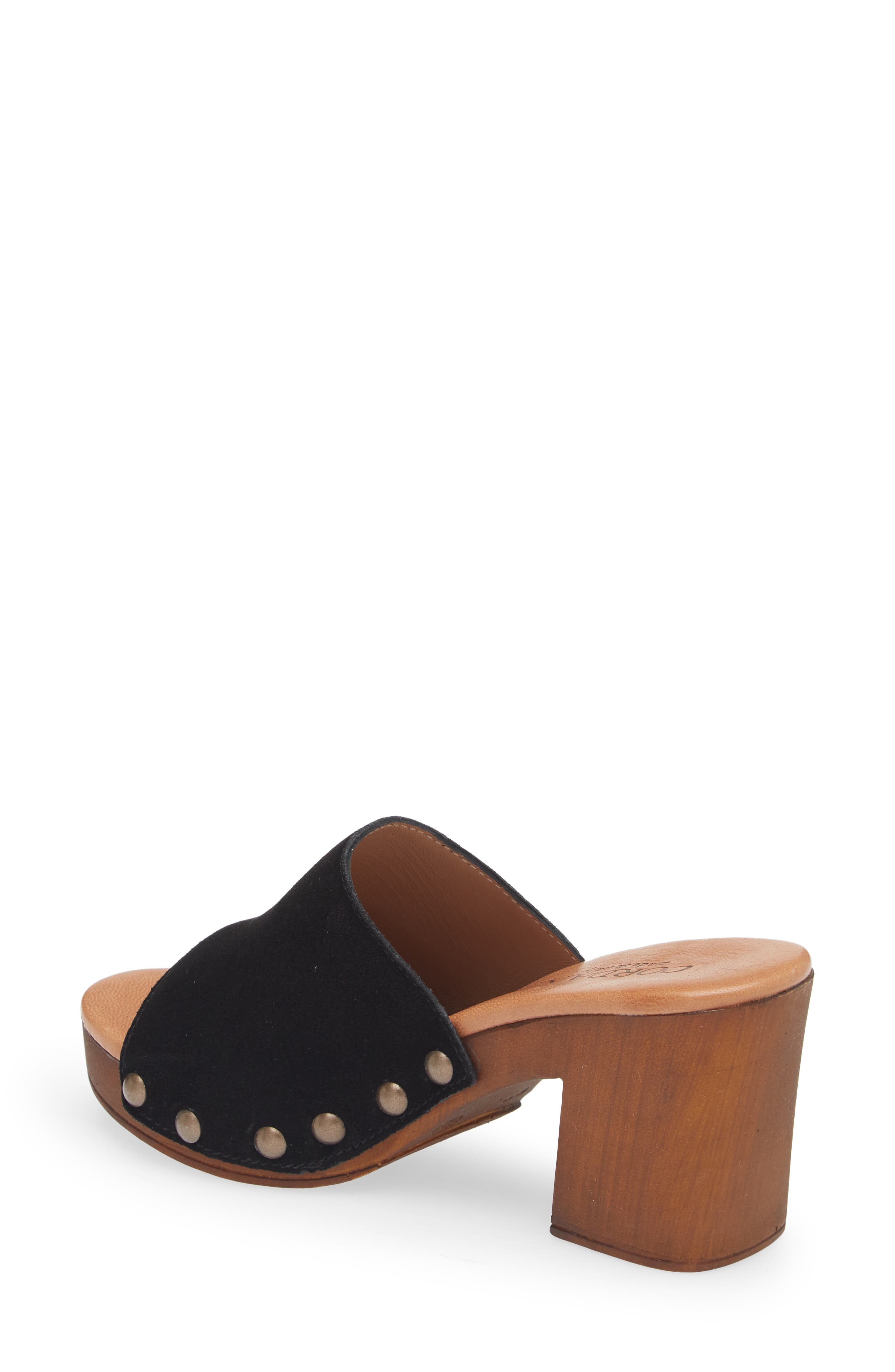 Cordani Whitley Block Heel Sandal, Alternate, color, Black Suede
