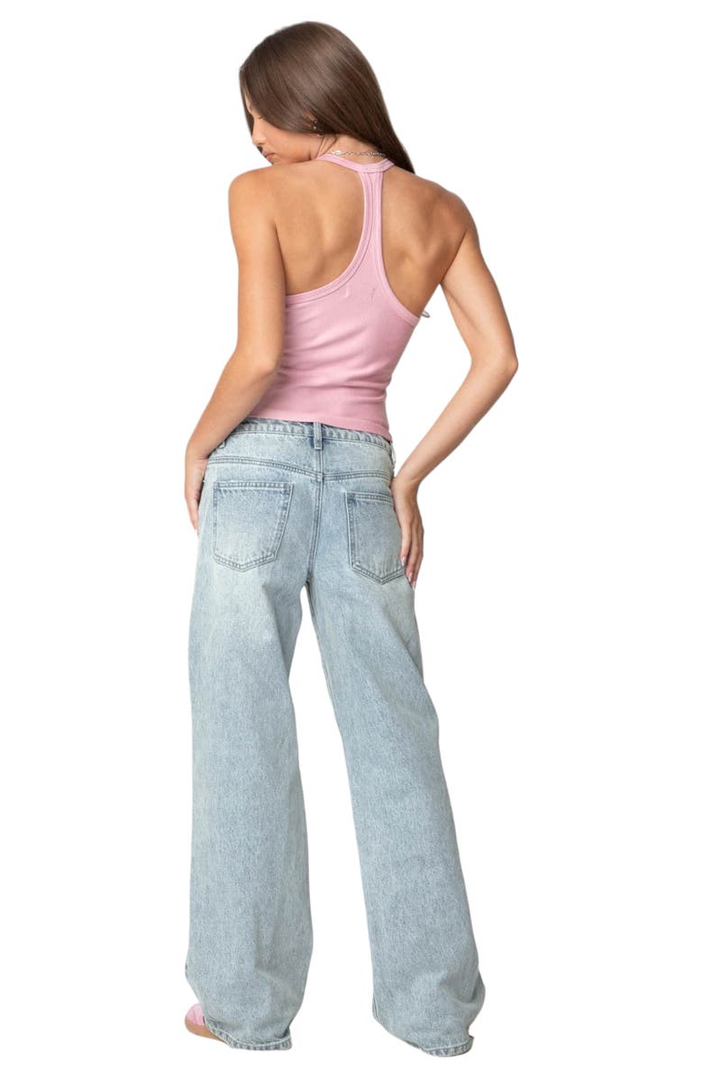 EDIKTED Racerback Stretch Tank Top, Alternate, color,