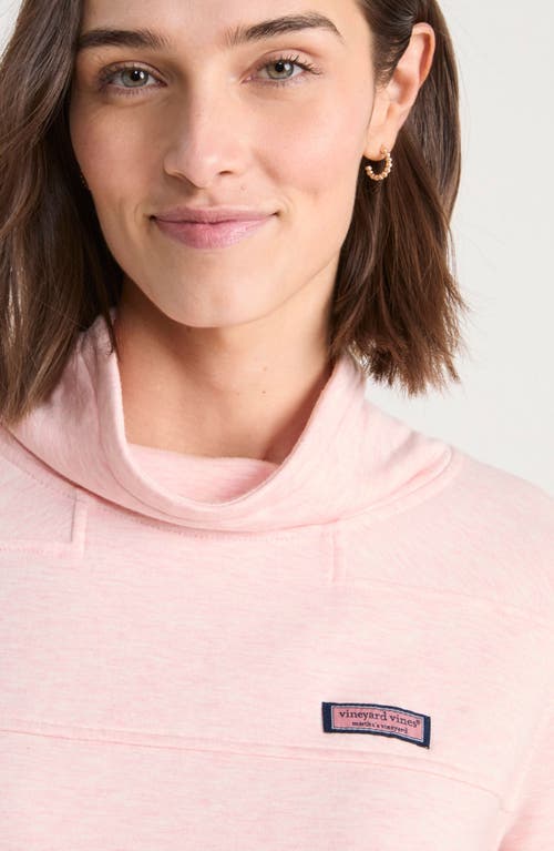 Vineyard Vines Shep Dreamcloth® Turtleneck Knit Shirt In Flamingo Heather