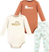 Hudson Baby Cotton Bodysuit and Pant Set