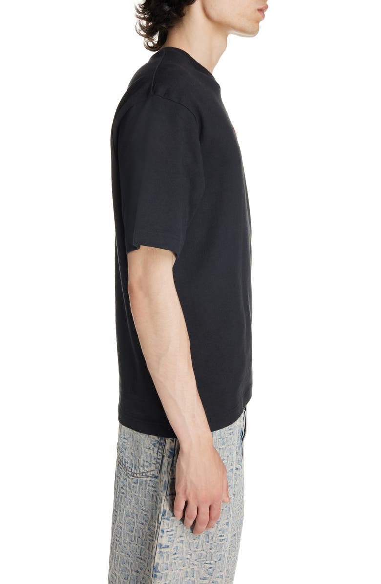 Acne Studios Logo Patch Organic Cotton T-Shirt, Alternate, color, 