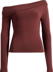 Reformation Elio Off the Shoulder Knit Top