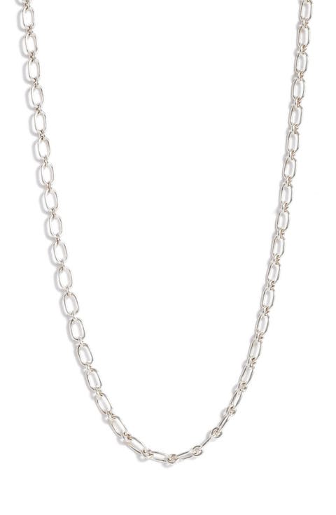 Rectangle Link Chain Necklace