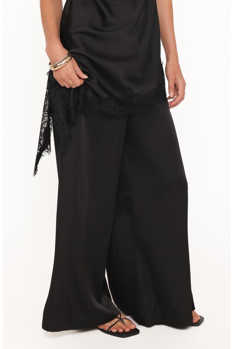 Clara Wide Leg Pants, Alternate, color, BLACK