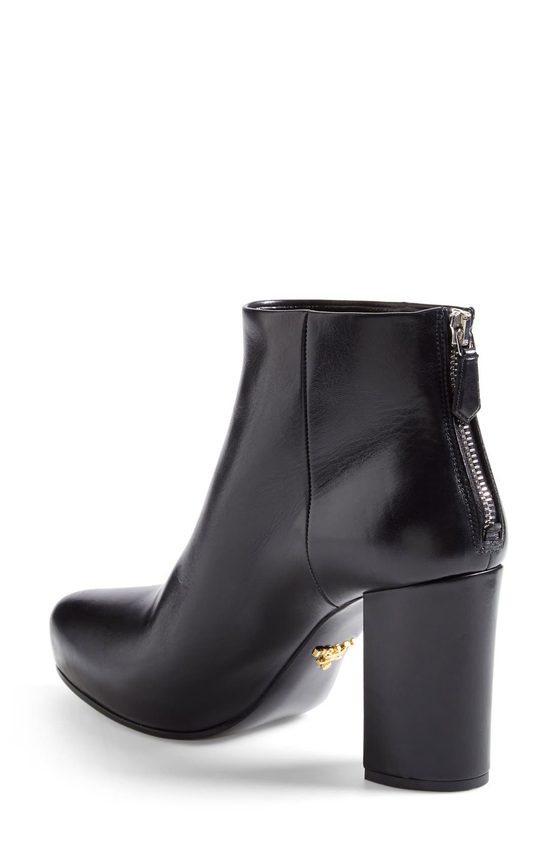 Prada Block Heel Boot, Alternate, color, 