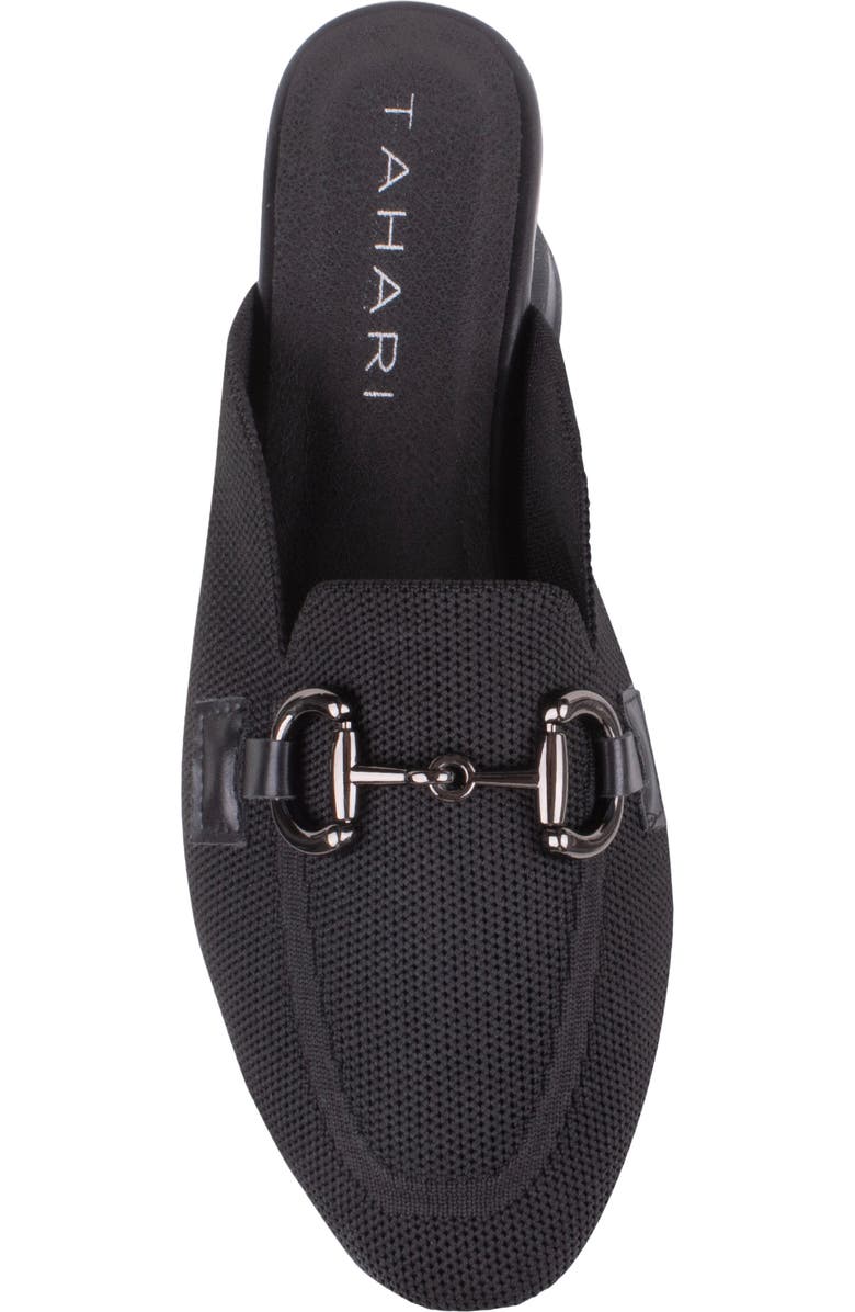 Tahari Augustine Bit Loafer Mule, Alternate, color, Black/Black