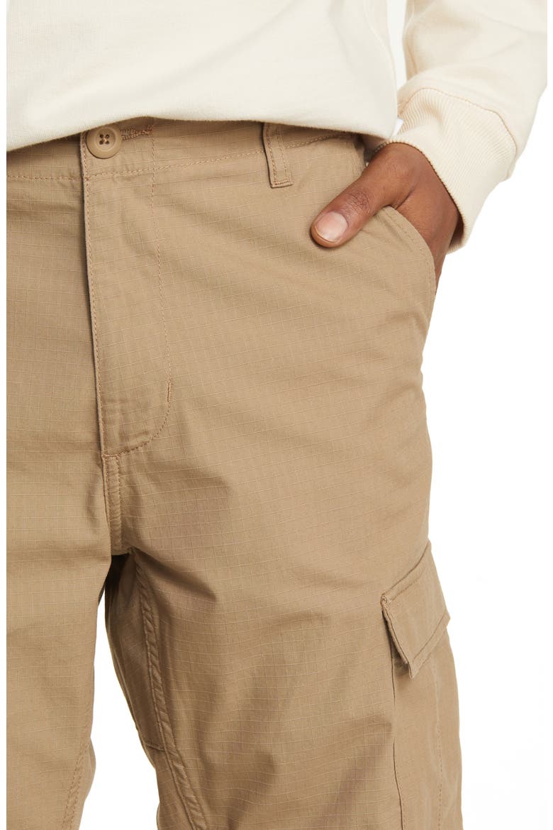 Aviation Ripstop Cotton Cargo Pants, Alternate, color, LEATHER (RINSED)