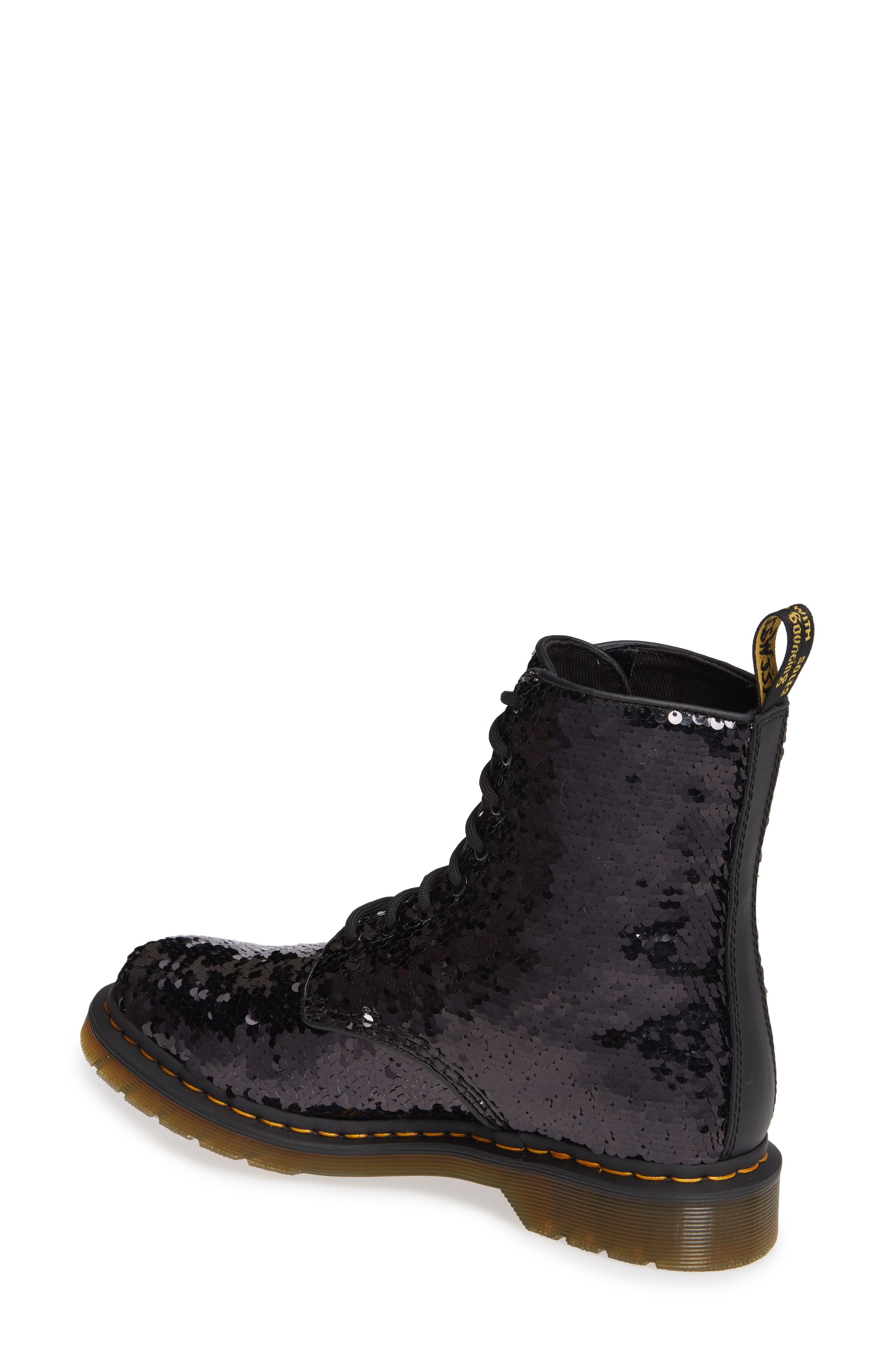 Dr. Martens 1460 Pascal Flip Sequin Boot, Alternate, color, 