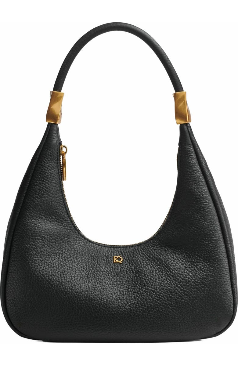 Donna Karan New York Quogue Shoulder Bag, Main, color, Black/Gold