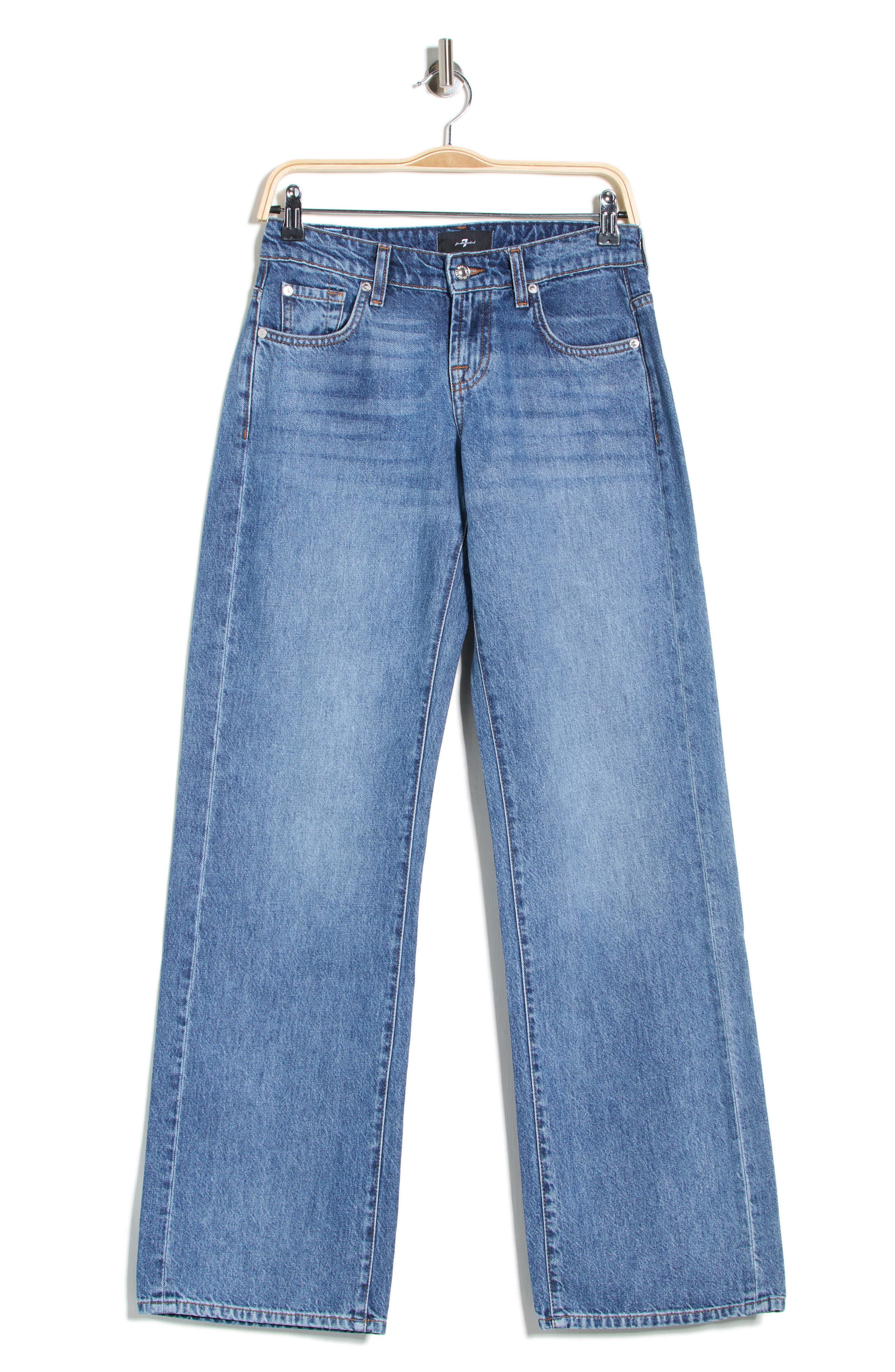 7 For All Mankind Low Rise Straight Leg Jeans (Women) | Nordstromrack