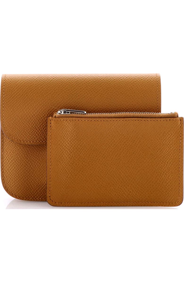 Pre-Owned Hermes Constance Slim Wallet Epsom, Alternate, color, Sesame