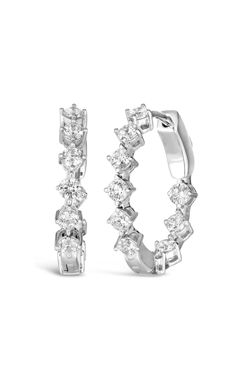 Anna Zuckerman Hoops For Days 3.50 Carat Size, Main, color, Platinum