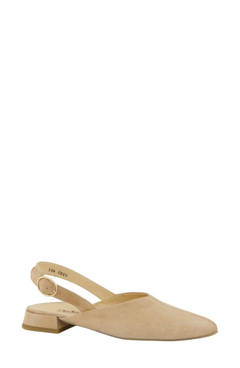 Aladdin Slingback Point Toe Flat (Women)