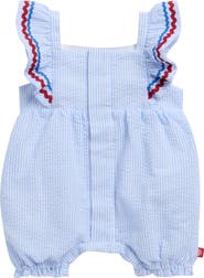 Magnetic Me Stripe Cotton Seersucker Romper