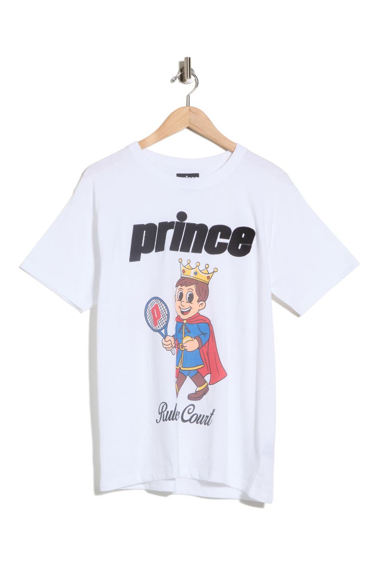 Graphic Print Cotton-Blend T-Shirt, Alternate, color, WHITE