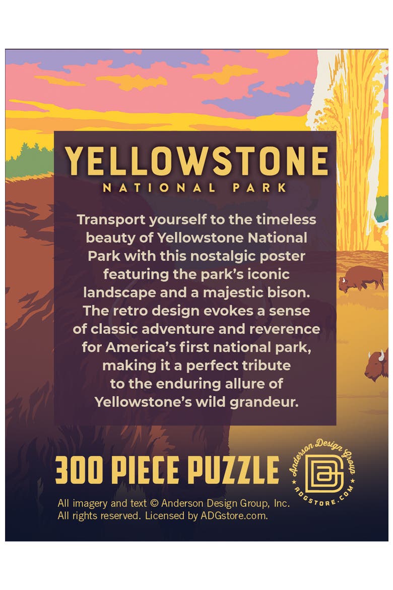 Yellowstone National Park 300pc Puzzle, Alternate, color, Multicolor
