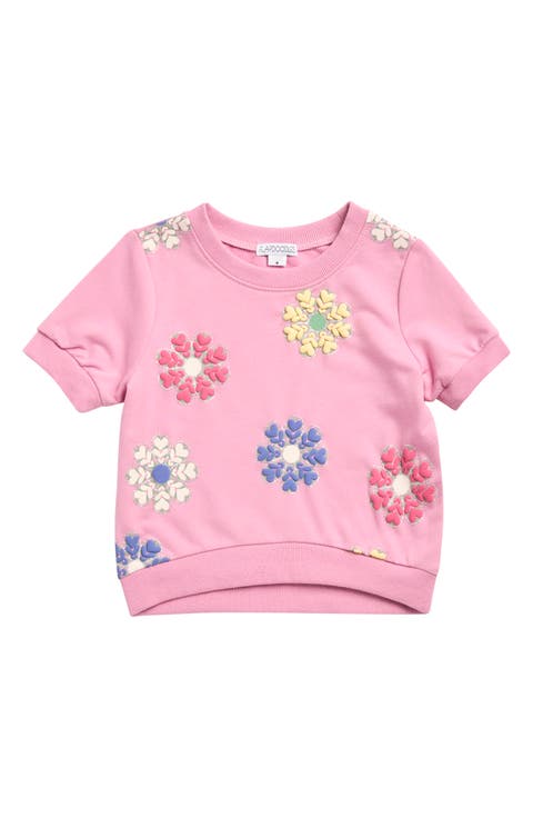Kids' Puff Print Short Sleeve Knit Top (Toddler & Little Kid)