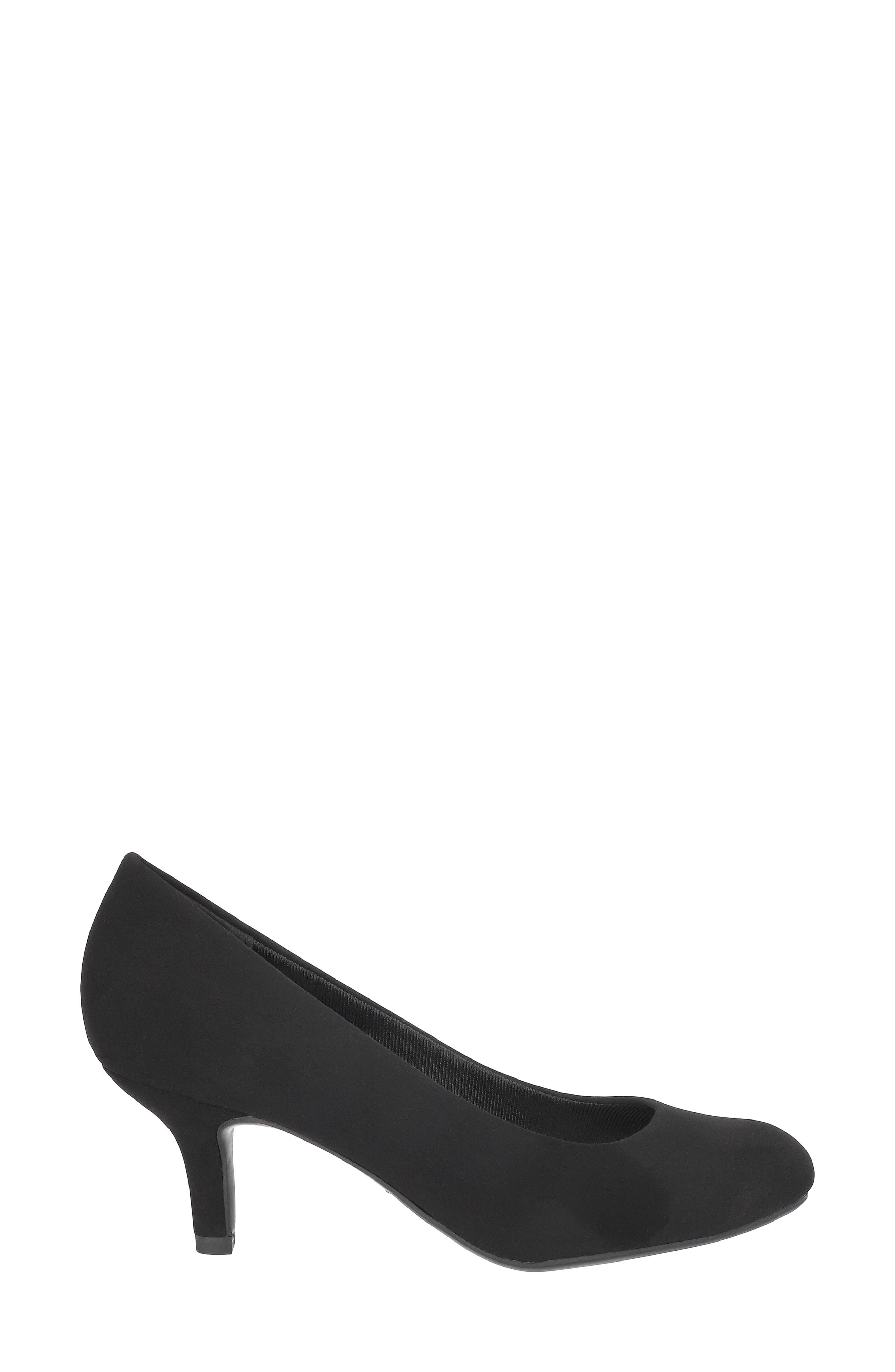 EASY STREET Passion Classic Pump - Multiple Widths Available, Alternate, color, Black Suede