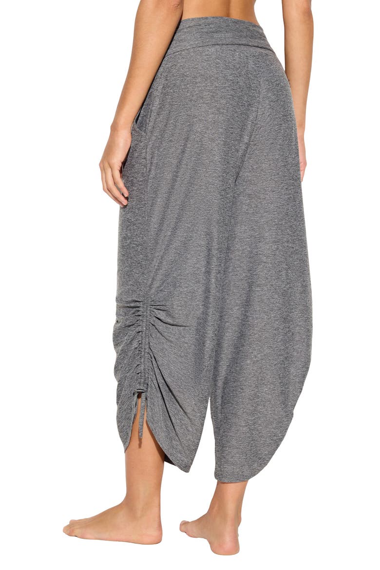 Reasha Ruched Studio Pants, Alternate, color, CHARCOAL HEATHER GREY