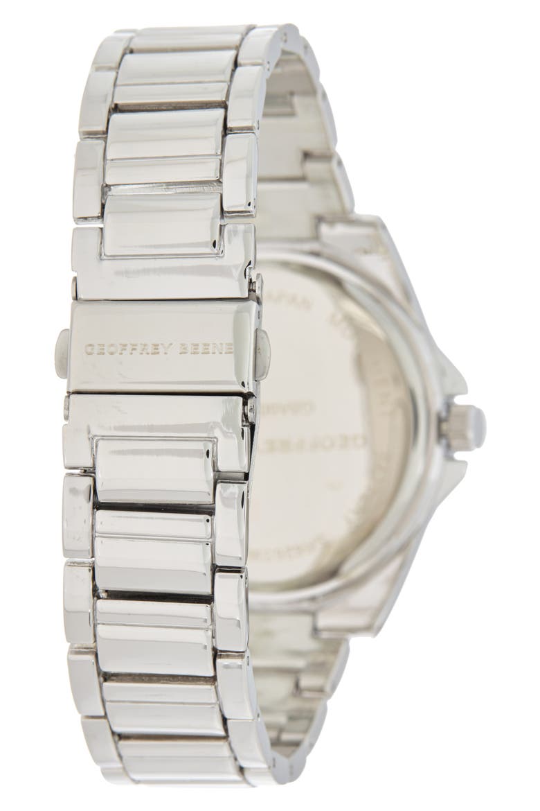 Diamond Bracelet Strap Chronograph Watch, 42mm, Alternate, color, SILVER