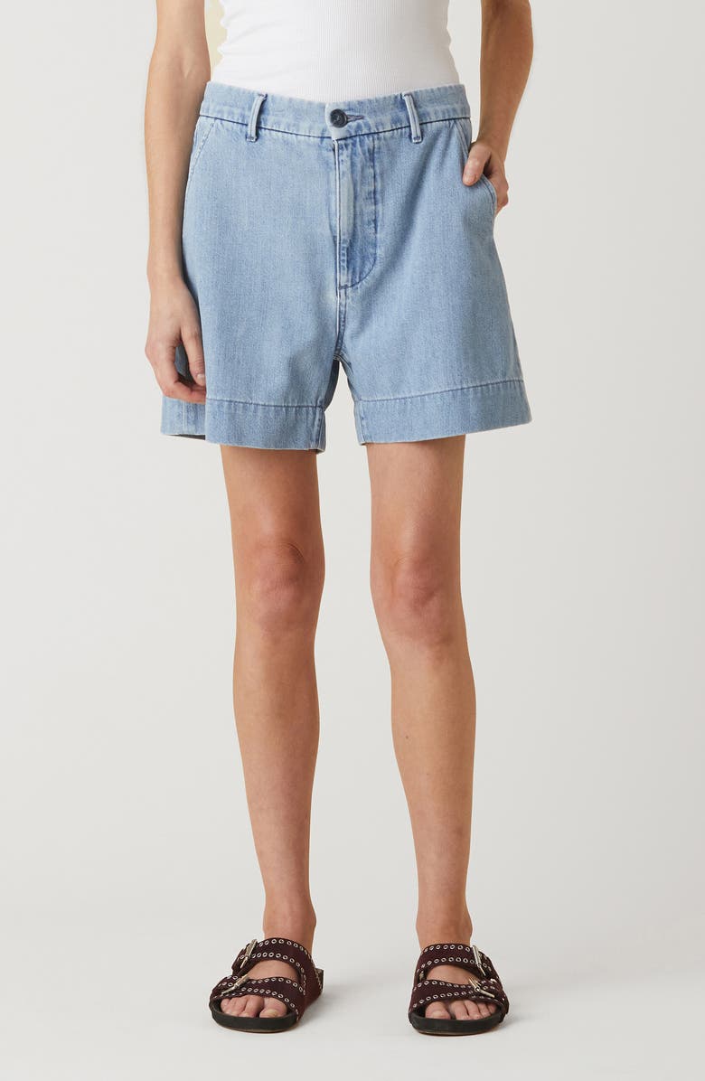 LE JEAN Denim Trouser Shorts, Main, color, 