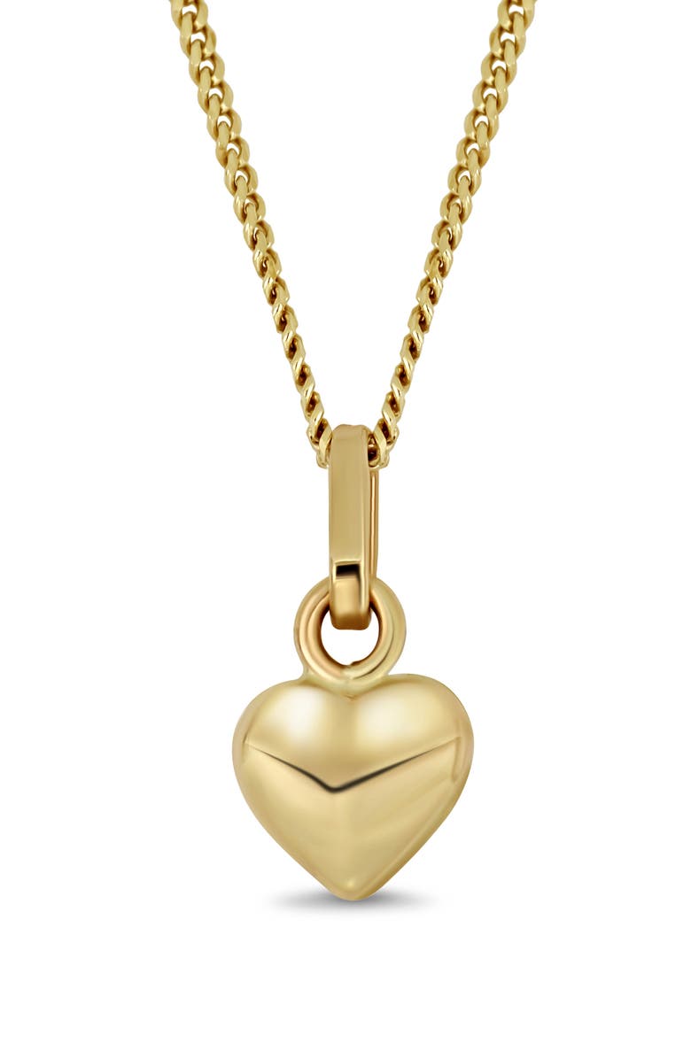 Bony Levy 14K Yellow Gold Puffy Heart Pendant Necklace, Alternate, color, Gold