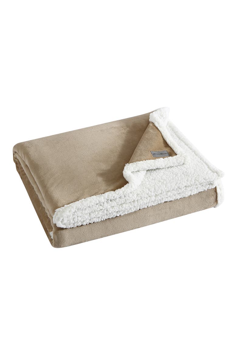 Solid Ultrasoft Throw Blanket, Main, color, BEIGE